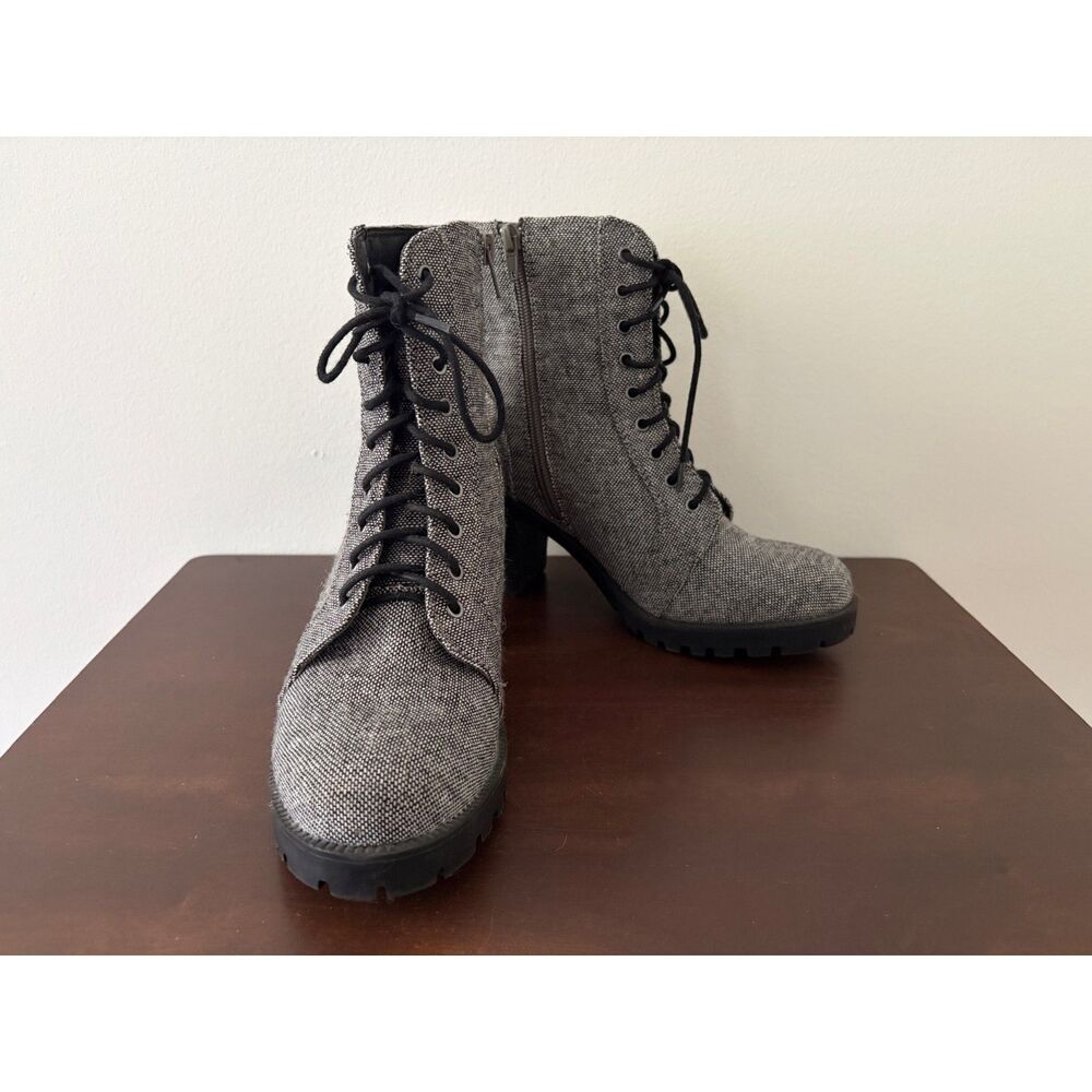 Metaphor Tinley Lace-Up Block Heel Boots, Size 8